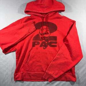 424 x 2Pac Red Fist Graphic Pullover Hoodie